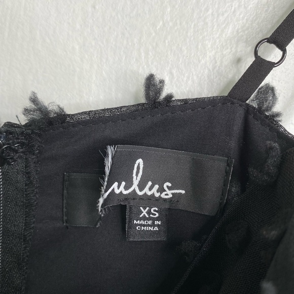 Lulus Flirting with you back Midi Tiered Dress Black Size XS - Picture 11 of 11